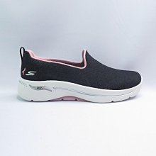 Skechers 896263WBKPK 女健走鞋 GO WALK Arch Fit 粉紅絲帶限定款 寬楦 黑