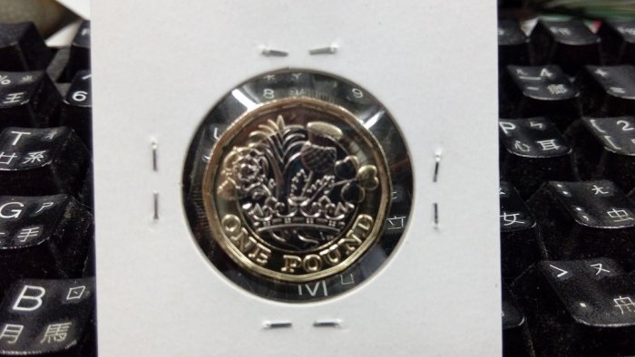 見證錢幣歷史   2017 英國 Great Britain 一英鎊全新錢幣   請詳說明