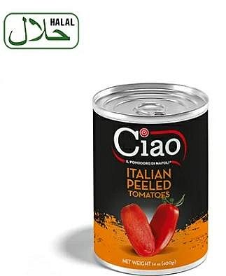 ciao 喬爾 番茄 小罐400g /大罐2.5kg (切碎番茄 整粒番茄) 去皮