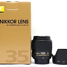 【高雄青蘋果3C】Nikon AF-S 35mm f1.8 G ED FX 全幅 定焦鏡 公司貨 二手鏡頭#78871