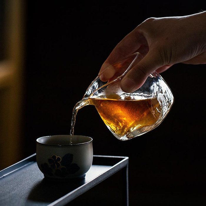 佛藝館 日式高硼硅四方玻璃公道杯耐熱分茶器加厚高硼硅茶海家用創意茶具hm