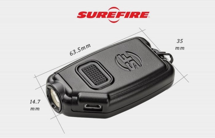 【angel 精品館 】美國 Surefire SIDEKICK-A鑰匙圈USB充電LED手電筒最高300流明
