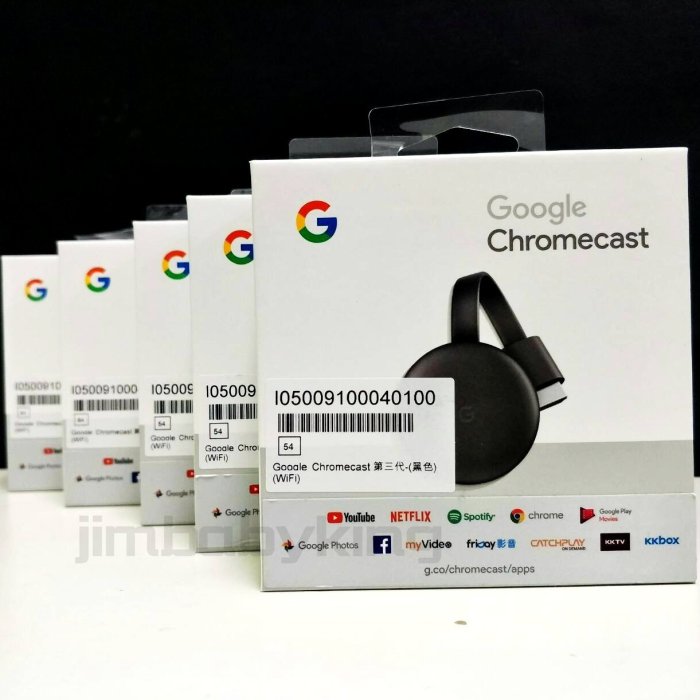 台灣公司貨 現貨 全新未拆 Google Chromecast 3代 WiFi 黑 智慧電視棒 無線投屏 高雄可面交