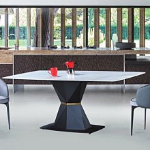 【DH】商品貨號A530-2商品名稱《8615》雪山岩板6尺餐桌(圖一)備有5尺/6尺可選.餐椅另計.主要地區免運費
