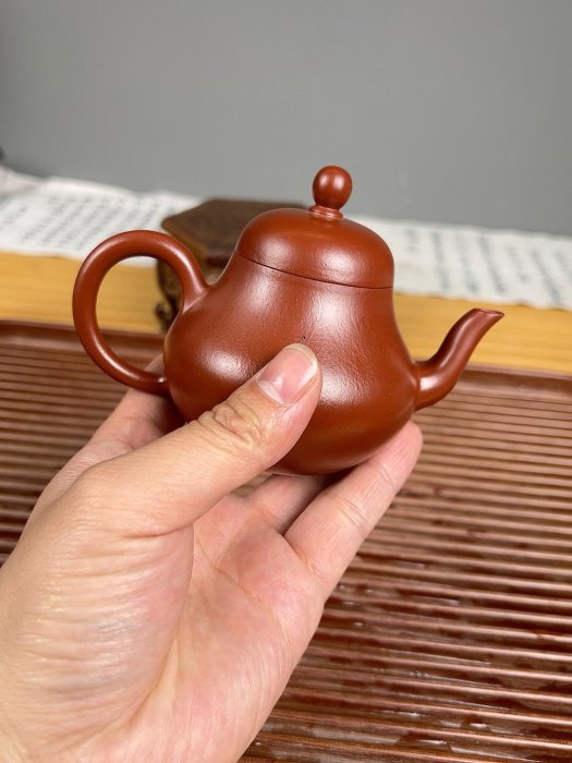 精工好料微瑕大紅袍150cc思婷壺1859 紫砂壺 茶具 品茗杯【古藏】