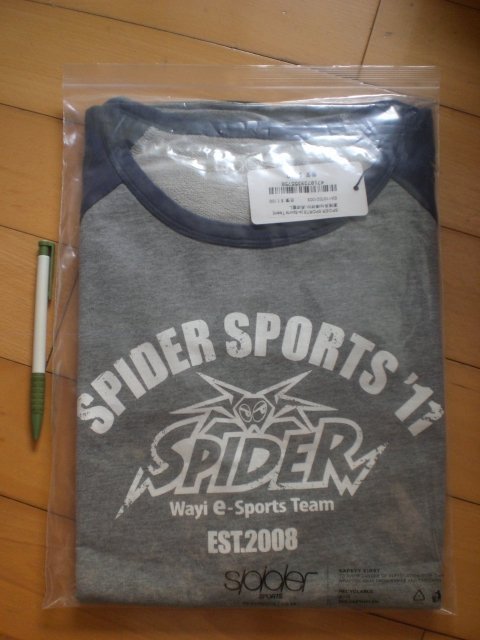 股東會紀念品 ~ 105華義服飾 SPIDER SPORTS 圓領長袖棒球衫-男深藍L 台灣製