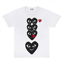 【日貨代購CITY】COMME des GARCONS 川久保玲 四顆 黑愛心 情人節 限定 短T 男女 現貨