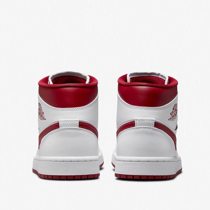 ❤奢品匯&專櫃直出❤Nike耐吉女鞋Air Jordan 1 Mid白紅反轉芝加哥籃球鞋板鞋BQ6472-161