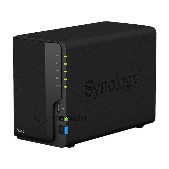 電腦零件Synology群暉DS220+ 高端NAS家用2盤位辦公網絡云存儲服務器筆電配件