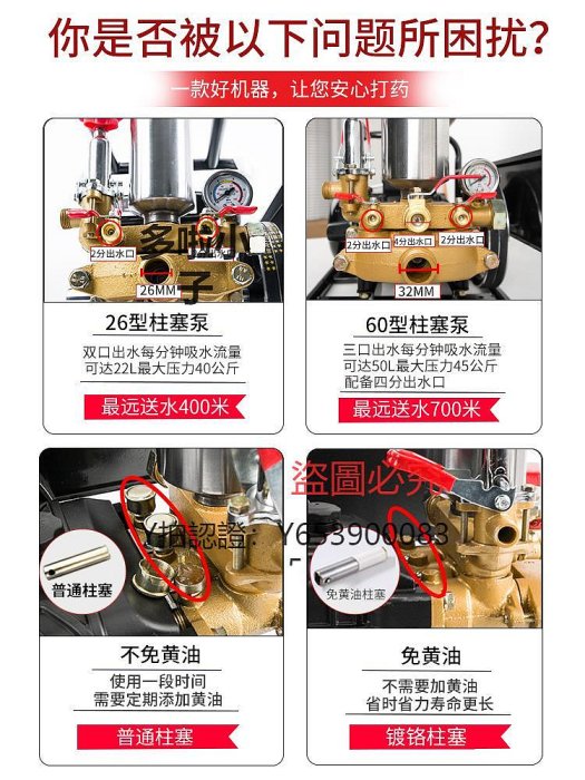 噴霧機 打機高壓農用新式大功率農噴灑器220V電動噴霧機果樹打神器