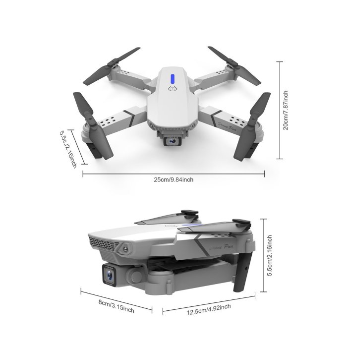 E99遙控無人機兒童航拍遙控航模飛行器 E88定高折疊飛機E58 Drone-雙喜生活館