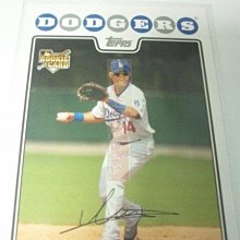 棒球卡撐王-08Topps美國大聯盟MLB洛杉磯道奇胡金龍黑色簽名卡新人卡RC卡