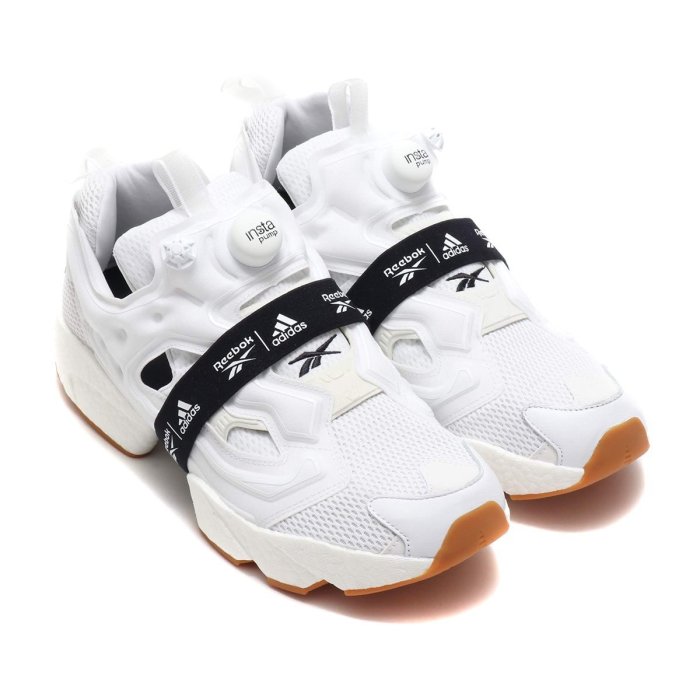 =CodE= REEBOK INSTA PUMP FURY X BOOST 充氣慢跑鞋(白) FU9238 愛迪達 聯名