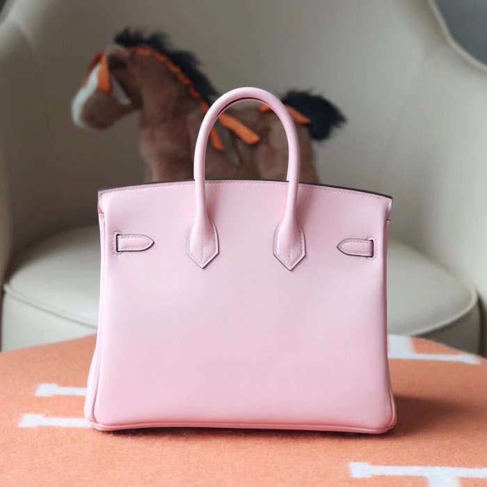 France Window 愛馬仕Hermes 柏金包 Birkin 25 Swift 3Q水粉色 金扣