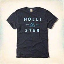 Maple麋鹿小舖 Hollister Co ＊ HCO 藍色貼布電繡短T ＊ ( 現貨S號 )