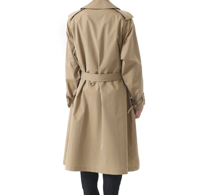 少穿近全新20SS AURALEE FINX POLYESTER BIG TRENCH COAT（BEIGE） 3號 