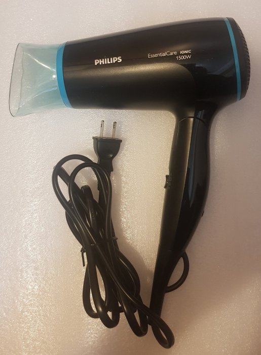 飛利浦PHILIPS負離子折疊超靜音吹風機 BHD007----可摺疊式---便宜售559