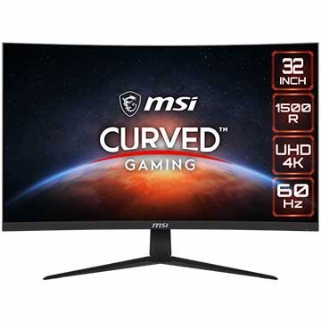 【台中自取】全新 微星 MSI G321CUV 4K曲面電競螢幕/32吋/VA面板/DP+HDMI*2/可壁掛/3年保固