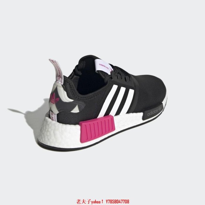 【老夫子】adidas x Marimekko NMD R1 W Black 黑粉 H00655鞋