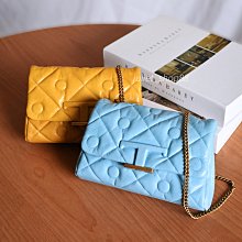 【茱麗葉精品】【全新商品】TODS 專櫃商品 Signature Mini 小牛皮迷你翻蓋斜背鍊包.黃 現貨