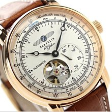 ZEPPELIN 齊柏林飛船 手錶 機械錶 100週年 41mm 德國 飛行錶 7662-5
