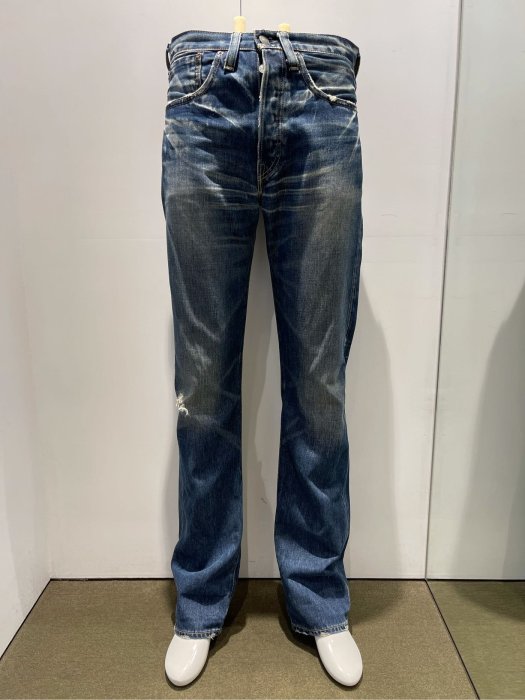 LEVIS LVC 47501 日本製復刻版超完美色落處理32腰實際尺寸29腰| Yahoo 