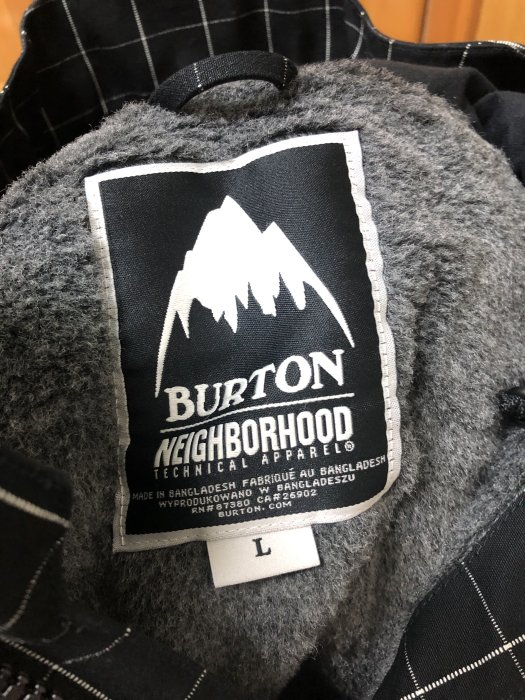 罕品 Burton X Neighborhood Frontier Snowboard Jacket L 全新全配件sb