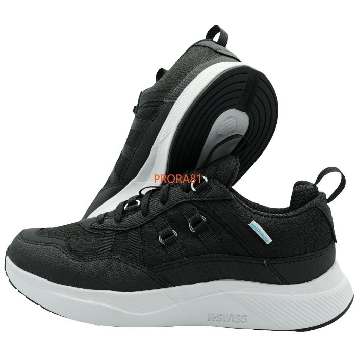 K-SWISS 黑X白 Hydropace WP 防水材質運動鞋(男女同款)【22.5-31㎝】309K