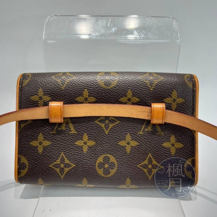 BRAND楓月 LOUIS VUITTON 路易威登 M51855 原花 POCHETTE FLORENTIN 腰包 肩背包 精品包