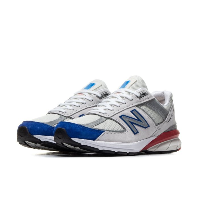 AYW】NEW BALANCE 990V5 白藍紅國旗反光麂皮經典美製復古休閒鞋運動鞋