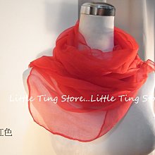 Little Ting Store100%SILK手工素面SILK大紅色絲長巾髮圈/髮帶/手工絲巾圍巾披肩頭巾帽子