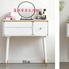 231-1  灰熊60cm/80cm/100cm白色鏡台(台北縣市免運費)【蘆洲家具生活館-3】