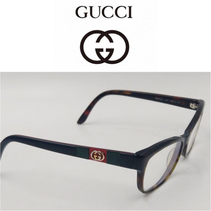 (售?)真品【GUCCI 古馳 】 時尚設計 男女近視眼鏡框架268 一元起標 二手名牌眼鏡 有LV 太陽眼鏡