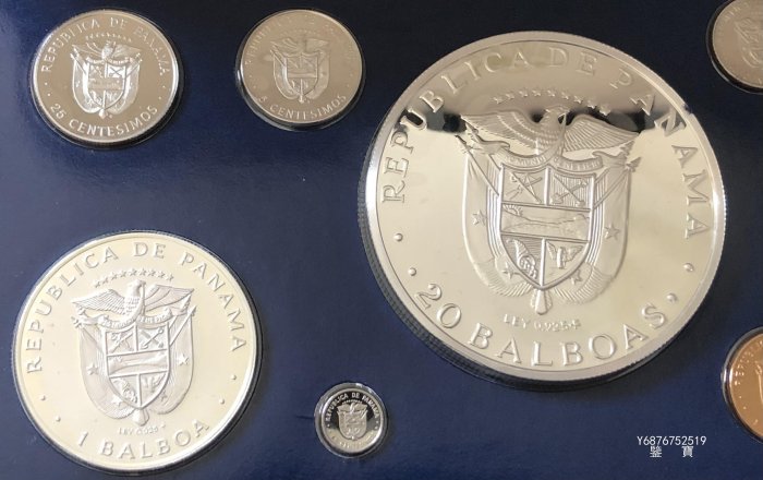 【鑒 寶】（世界各國錢幣） 巴拿馬1977年精製套幣9枚1套（完未品） DDS860