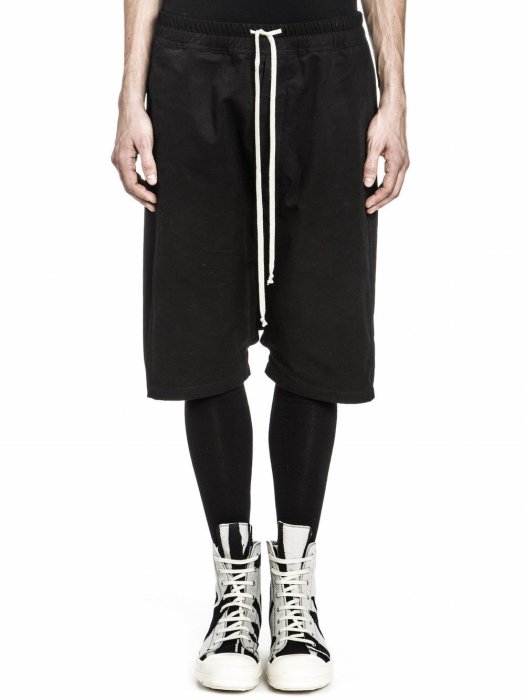 羅崴森林] 現貨RICK OWENS DRKSHDW FW16 PODS SHORTS黑低襠拉繩短褲