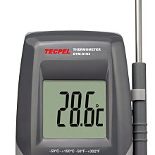 TECPEL 泰菱》DTM-3103 口袋式溫度計/長針式電子溫度計 -50 °C ~ + 300°C