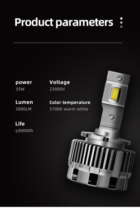 預購 Led D1S D2S D3S D4S D5S D8S 35w 5700k Korea CSP 芯片Canbus 3500lm Philips Osram