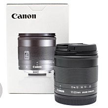 【台南橙市3C】CANON EF-M 11-22MM F4-5.6 IS STM 二手鏡頭 #79349