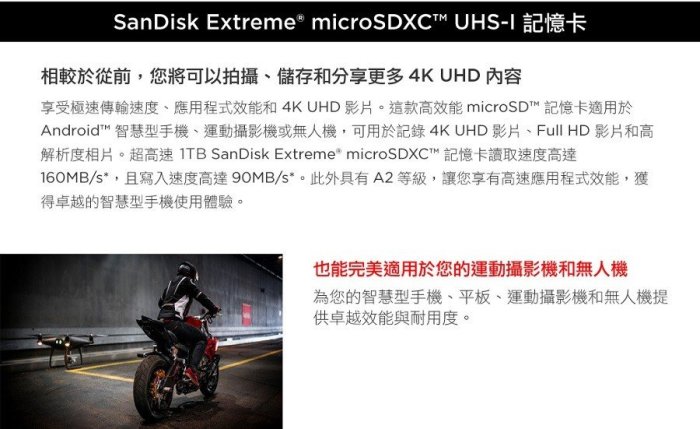 公司貨 SanDisk Extreme 256G 256GB MicroSD C10 U3 V30 A2