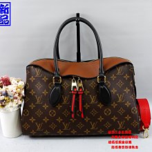 ☆優買二手精品名牌店☆ LV M41456 原花 字紋 咖啡 手提包 肩背包 斜背包 公事包 BOOKTOTE 全新