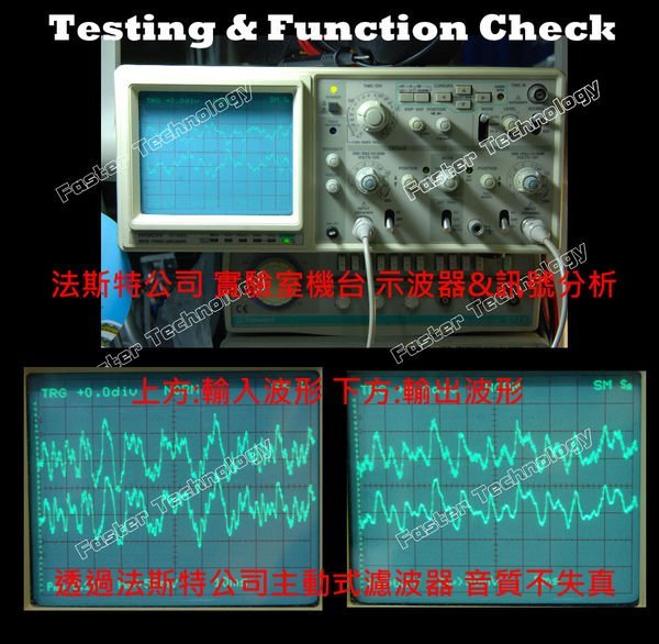 FASTERTECH 主動式音源濾波器 (解決電流聲、咻咻聲、雜音) HTC CARPC 濾波器 F3T3G 3.5/AV 兩種接頭