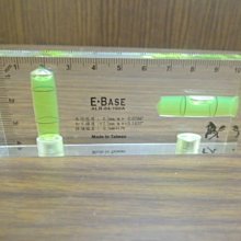 ＊中崙五金【附發票】台灣製 E-BASE 透明壓克力水平尺 附磁 ALR-04-100A 迷你精密水平尺