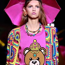 Moschino Teddy Bear T 可愛寶貝小熊毛衣 桃紅 現貨