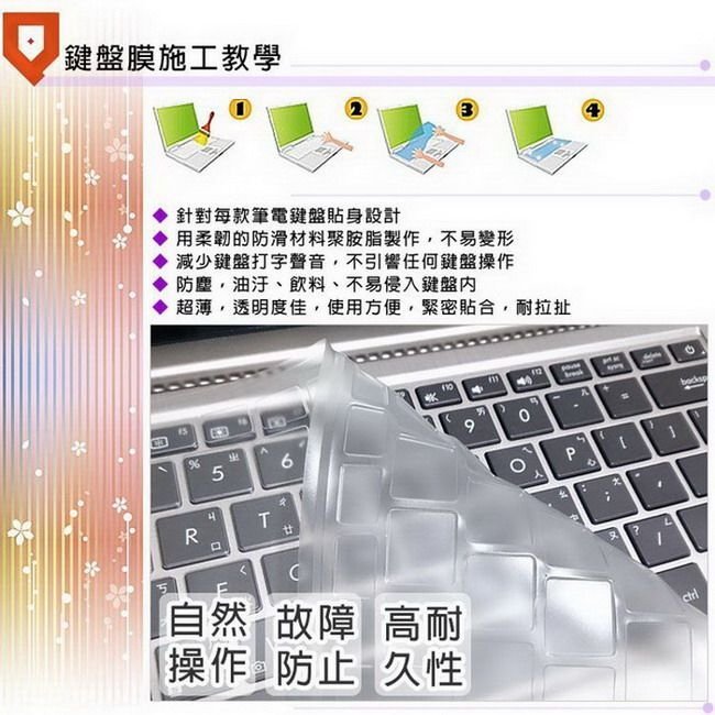 『PHOENIX』Lenovo ThinkPad L580 專用 鍵盤膜 超透光 非矽膠 鍵盤保護膜