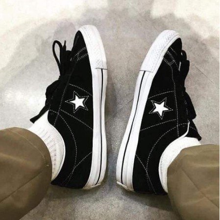 【正品】CONVERSE ONE STAR OX 1970 黑白 三星標 紅盒 休閒 運動鞋 男女鞋 158369C