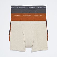 【CK男生館】【Calvin Klein COTTON STRETCH開口四角內褲】【CKU001F1】(S)三件組