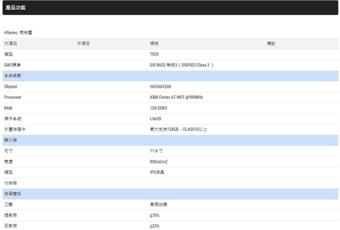 流媒體 DynaQuest DVR-126 AHD 電子後視鏡 前後行車記錄器 12吋觸控螢幕 1080P