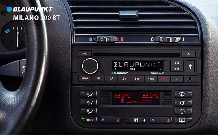 藍點 Blaupunkt Milano米蘭 200 BT 收音 藍牙、單片CDUSB AUX SQR46 RCM 82