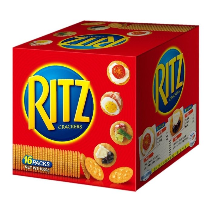 【好市多代購】RITZ 麗滋小圓餅乾 100公克 X 16包 ☆宅配此商品最低購買量為2☆