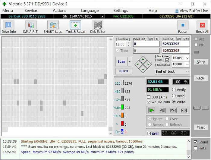 Sandisk SDSA6AM-032G SSD U110 32GB(32G) 固態硬碟 (不良/瑕疵)